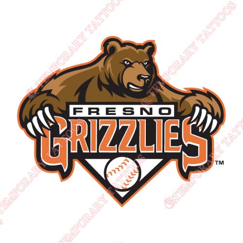 Fresno Grizzlies Customize Temporary Tattoos Stickers NO.8159